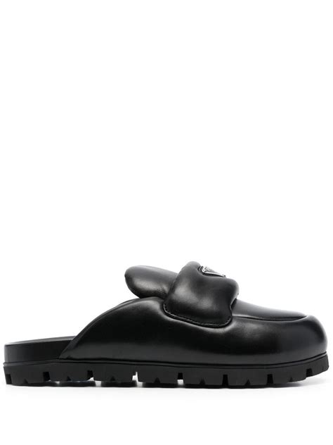 Prada lug sole padded mules